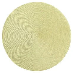 Deborah Rhodes Easter|Placemats|Braided Round Placemat in Moss & Canary - 1 Each