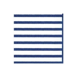 Caspari Paper Cocktail Napkins|Bretagne Paper Cocktail Napkins in Blue - 20 Per Package