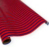 Caspari Memorial Day|Wrapping Paper|Bretagne Reversible Gift Wrapping Paper in Red & Blue - 30" x 8' Roll