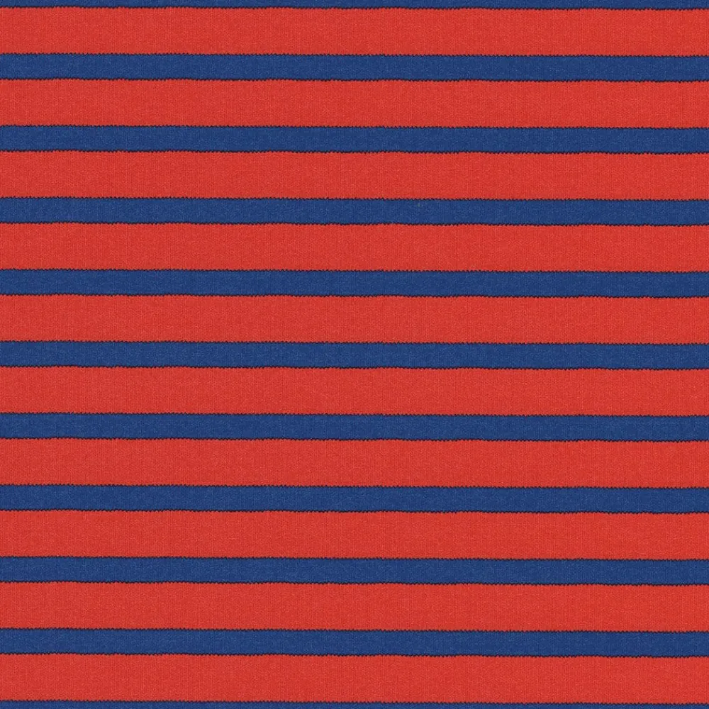 Caspari Memorial Day|Wrapping Paper|Bretagne Reversible Gift Wrapping Paper in Red & Blue - 30" x 8' Roll
