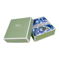 Caspari Boxed Cocktail Napkins|Butterflies Boxed Cocktail Napkins in Blue - 40 Per Box