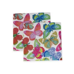 Caspari Paper Cocktail Napkins|Butterflies Bright Paper Cocktail Napkins - 20 Per Package