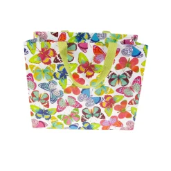 Caspari Gift & Bottle Bags|Butterflies Large Gift Bags - 1 Each