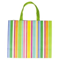 Caspari Gift & Bottle Bags|Cabana Stripe Bright Large Gift Bags - 1 Each
