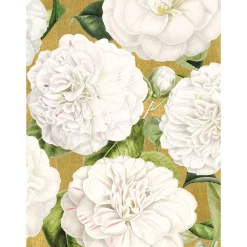 Caspari Christmas And Holiday Cards|Boxed Holiday Cards|Camellia Garden Classic Boxed Christmas Cards - includes 15 cards & envelopes