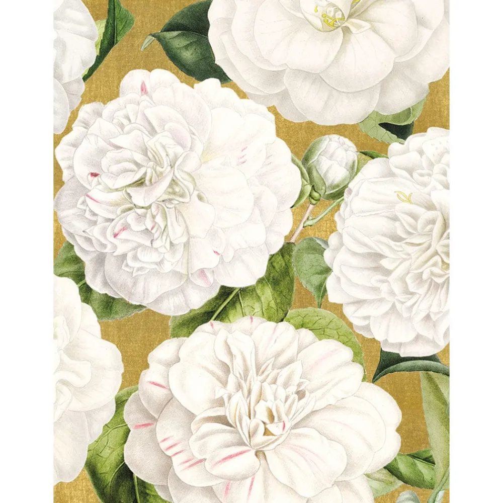 Caspari Christmas And Holiday Cards|Boxed Holiday Cards|Camellia Garden Classic Boxed Christmas Cards - includes 15 cards & envelopes