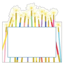 Caspari Birthday|Place Cards|Candles Place Cards Die Cut Package 8 In