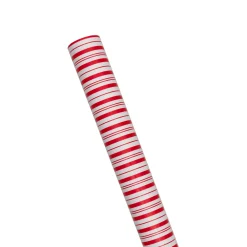 Caspari Christmas Wrapping Paper|Candy Stripe Red & White Roll Wrap - includes 1 Roll