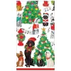 Caspari Christmas Napkins|Paper Guest Towels|Caroling Pets Paper Guest Towel Napkins - 15 Per Package