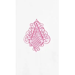Personalization by Caspari Bridal Shower|Caspari Antique Ornate Single Initial Personalized Guest Towel Napkins