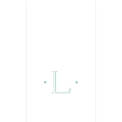 Personalization by Caspari Mother'S Day|Initial Napkins|Caspari Antique Robin's Egg Single Initial Guest Towel Napkins - 24 Per Box