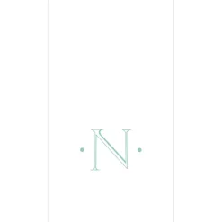 Personalization by Caspari Mother'S Day|Initial Napkins|Caspari Antique Robin's Egg Single Initial Guest Towel Napkins - 24 Per Box