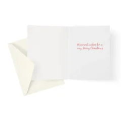 Caspari Christmas And Holiday Cards|Boxed Holiday Cards|Cat And Dog At Window Petite Boxed Christmas Cards - includes 15 cards & envelopes