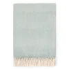 Sferra Throws & Tote Bags|Celine Herringbone Throw in Slate Blue
