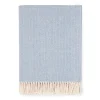 Sferra Throws & Tote Bags|Celine Herringbone Throw in Cadet