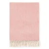 Sferra Throws & Tote Bags|Celine Herringbone Throw in Salmon
