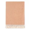 Sferra Throws & Tote Bags|Celine Herringbone Throw in Paprika