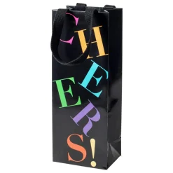Caspari Cocktail Party|Graduation Celebration|Cheers To You Wine & Bottle Gift Bags - 1 Each