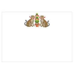 Caspari Correspondence Cards|Cheetahs And Topiary Correspondence Cards - 12 Per Package