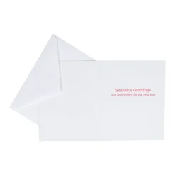 Caspari Christmas And Holiday Cards|Boxed Holiday Cards|Chickadees And Berry Branches A-Size Boxed Christmas Cards - 15 Cards And Envelopes