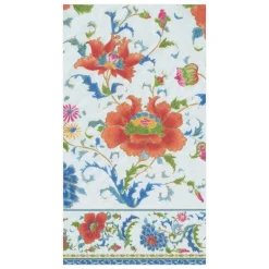 Caspari Thanksgiving|Paper Guest Towels|Chinese Ceramic Paper Guest Towel Napkins in White - 15 Per Package