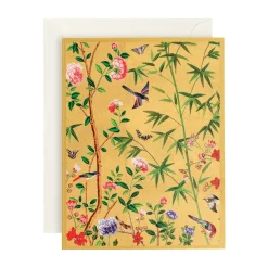 Caspari Christmas And Holiday Cards|Boxed Holiday Cards|Chinese Wallpaper Classic Boxed Christmas Cards - includes 15 cards & envelopes