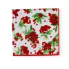 Caspari Christmas Napkins|Paper Dinner Napkins|Christmas Berry Paper Dinner Napkins in Red - 20 Per Package