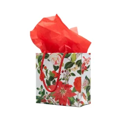 Caspari Christmas Gift & Bottle Bags|Gift & Bottle Bags|Christmas Chinoiserie Gift Bags - includes 1 Gift Bags