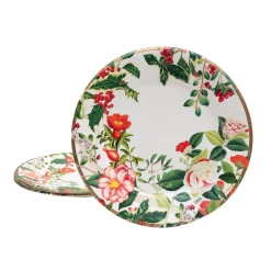 Caspari Paper Dinner Plates|Christmas Chinoiserie Paper Dinner Plates - includes 8 Paper Dinner Plates