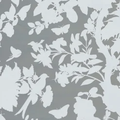 Caspari Christmas Wrapping Paper|Christmas Chinoiserie Silv & Wht Foil Roll Wrap - includes 1 Roll