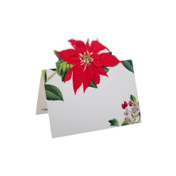 Caspari Place Cards|Christmas Chinoiserie White Place Cards - includes 8 Cards