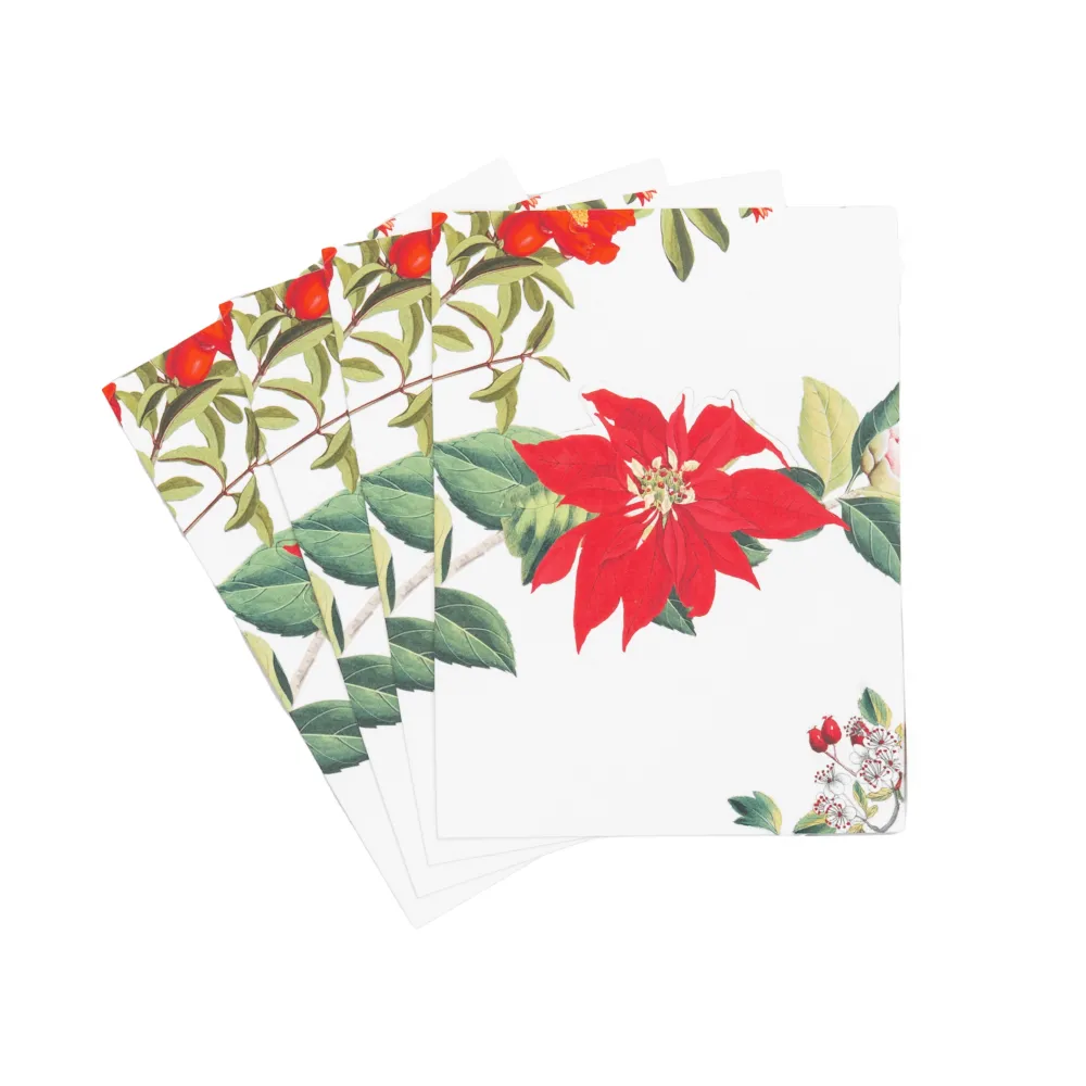 Caspari Place Cards|Christmas Chinoiserie White Place Cards - includes 8 Cards
