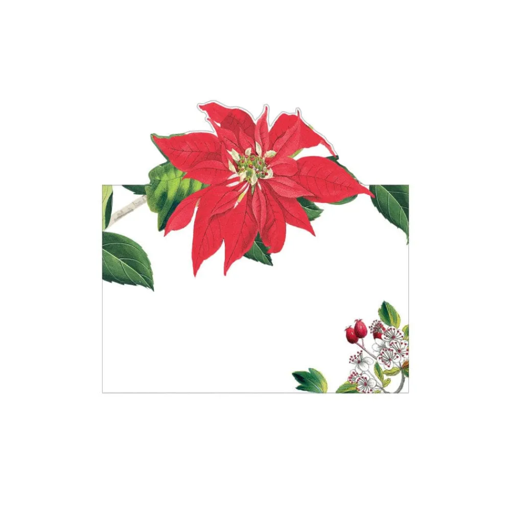 Caspari Place Cards|Christmas Chinoiserie White Place Cards - includes 8 Cards
