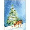 Caspari Christmas And Holiday Cards|Boxed Holiday Cards|Christmas Fauna Small Boxed Christmas Cards - includes 15 cards & envelopes