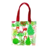 Caspari Christmas Gift & Bottle Bags|Gift & Bottle Bags|Christmas Flower Market Gift Bags - 1 Each