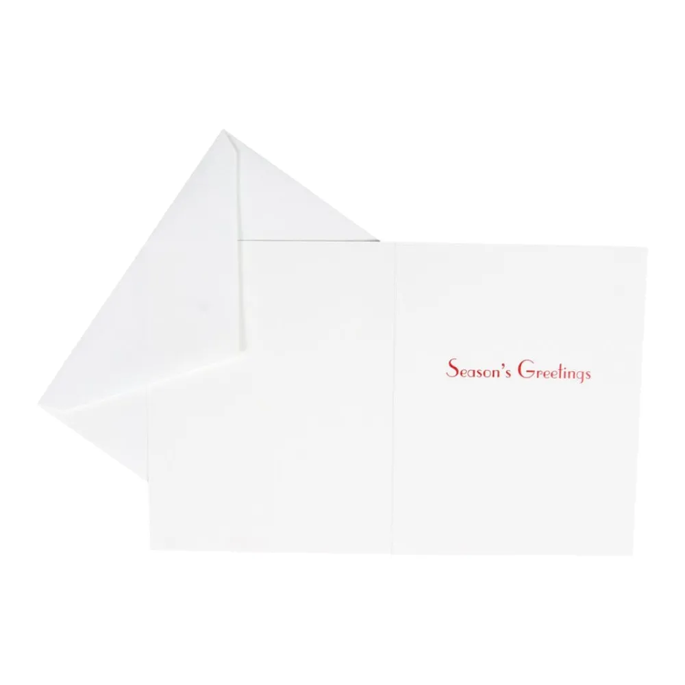 Caspari Christmas And Holiday Cards|Boxed Holiday Cards|Christmas Flower Market Petite Boxed Christmas Cards - includes 15 cards & envelopes