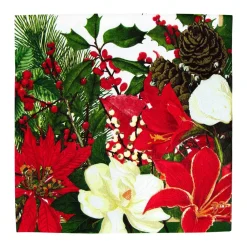 Caspari Christmas Napkins|Paper Luncheon Napkins|Christmas Garden Luncheon Napkins - 20 Per Package