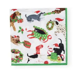 Caspari Christmas Napkins|Paper Luncheon Napkins|Christmas Mischief Luncheon Napkins - 20 Per Package