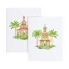 Caspari Note Cards|Christmas Pagodas Assorted Embossed Boxed Note Cards - 10 Note Cards & 10 Envelopes