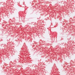 Caspari Christmas Wrapping Paper|Christmas Toile Red Roll Wrap - includes 1 Roll