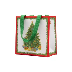 Caspari Christmas Gift & Bottle Bags|Gift & Bottle Bags|Christmas Tree Gift Bags - includes 1 Gift Bags