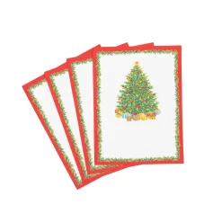 Caspari Place Cards|Christmas Tree Place Cards - includes 8 Cards