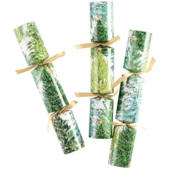 Caspari Christmas Crackers|Celebration Crackers|Christmas Trees with Lights Celebration Christmas Crackers - 6 Per Box