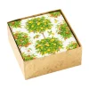 Caspari Boxed Cocktail Napkins|Citrus Topiaries Boxed Paper Cocktail Napkins in White - 40 Per Box