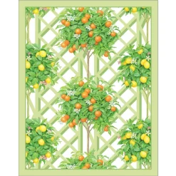 Caspari Bridge|Citrus Topiaries Bridge Tally Sheets - 12 Per Package