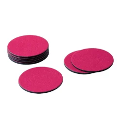 Caspari Cocktail Party|Mother'S Day|Classic Canvas Felt-Backed Coasters in Fucshia - 8 Per Box