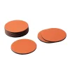 Caspari Father'S Day|Mother'S Day|Classic Canvas Felt-Backed Coasters in Orange - 8 Per Box