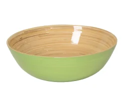 Albert L Punkt Kitchen Essentials|Lacquer Trays And Accessories|Classic Lacquered Bamboo Bowl in Pastel Green - 1 Each