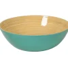 Albert L Punkt Tailgates|Kitchen Essentials|Classic Lacquered Bamboo Bowl in Light Blue - 1 Each