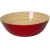 Albert L Punkt Tailgates|Memorial Day|Classic Lacquered Bamboo Bowl in Red - 1 Each